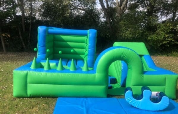 Green & Blue Inflatable Play Surround