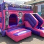 An Encanto castle with slide side view image