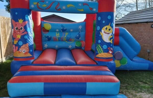 Baby Shark Velcro Castle With Slide – Changeable Themes
