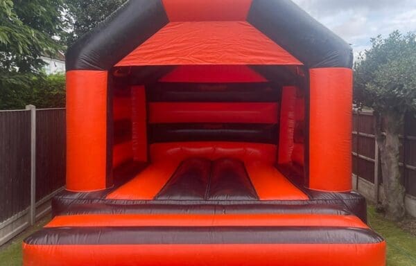 Shiny Orange & Black Adult Castle
