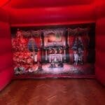 An inside view of the inflatable grotto.