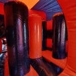 An Orange and Black 45ft long obstacle course
