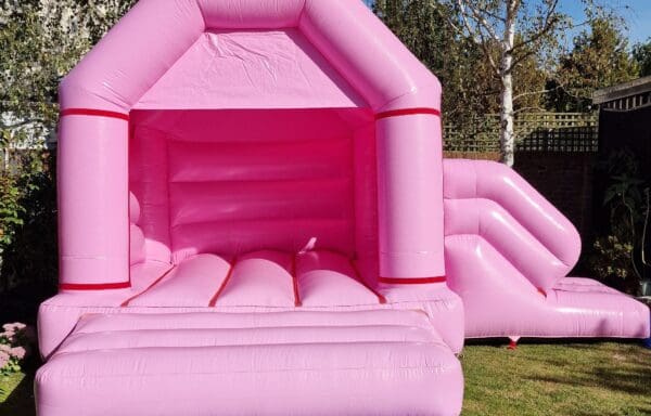 Pastel Pink Castle With Slide