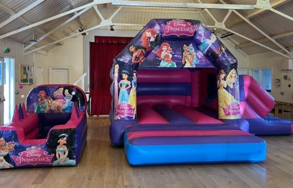 Disney Princess Deluxe Castle with Slide & Inflatable Ball Pool