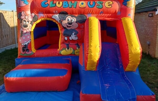 Minnie & Mickey Clubhouse Castle With Slide