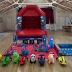 A Cars themed soft play set with ball pit