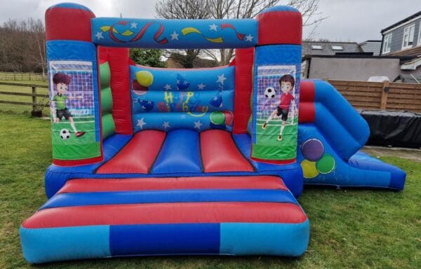 Football Velcro Castle With Slide – Changeable Themes