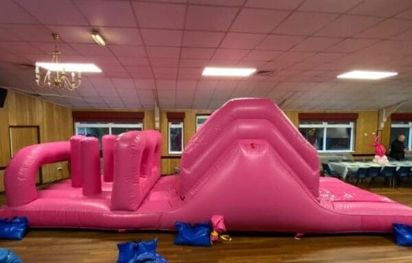 Shiny Pink 24ft Obstacle Course