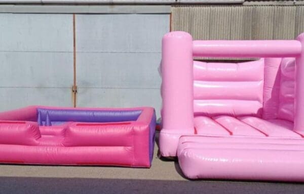 Plain Pink Inflatable Surround Soft Play Package