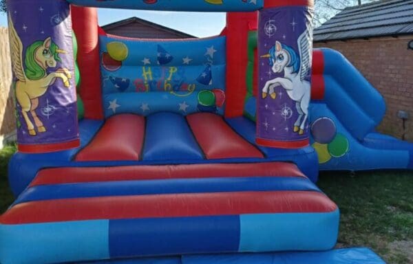 Unicorn Velcro Castle With Slide – Changeable Themes