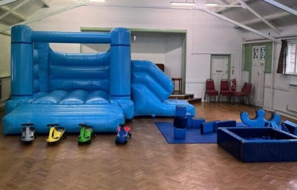 All Blue Castle With Slide Soft Play Combo