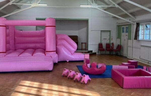 All Pink Castle With Slide Soft Play Combo