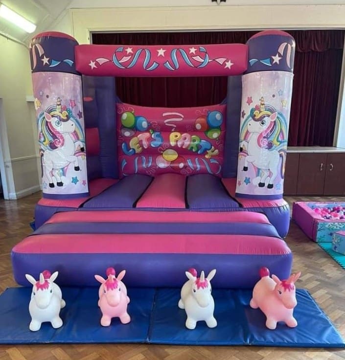 Unicorn V2 velcro bouncy castle hire Essex