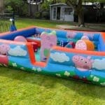 A Peppa Pig inflatable soft play surround